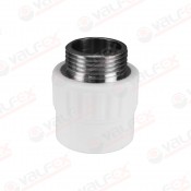 Муфта PP-R комбинированн белый Ду 40х1'' НР VALFEX (30/6)