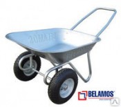 Тачка строительная 110л/200кг BELAMOS двухколесная