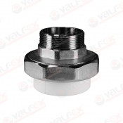 Муфта PP-R комбинир. разъём. (американка) белый Ду 25х3/4 HP VALFEX (100/25)
