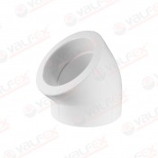 Угольник PP-R белый внутр. пайка Дн 20*45гр VALFEX (400/100)